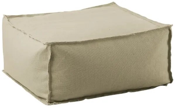 WOODWELL Ε028,2DEPO Πουφ Σκαμπό, 100% Αδιάβροχο, Ύφασμα Sand, Αποσπώμενο Κάλυμμα 60x60x28cm Ε028,2