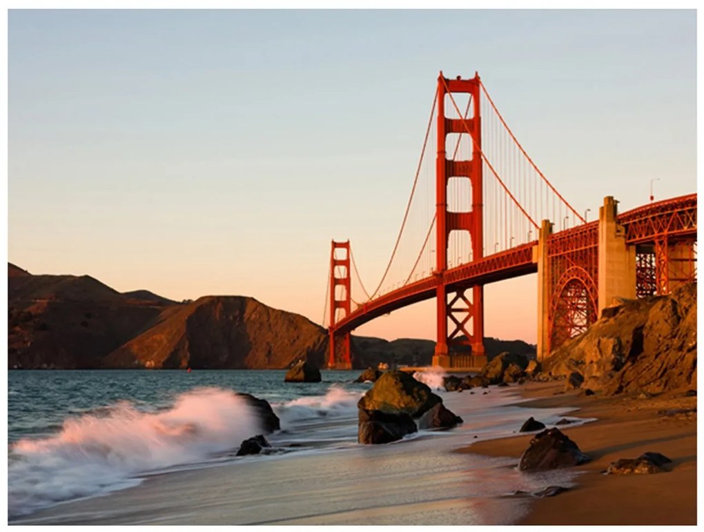 Φωτοταπετσαρία - Golden Gate Bridge - sunset, San Francisco 200x154