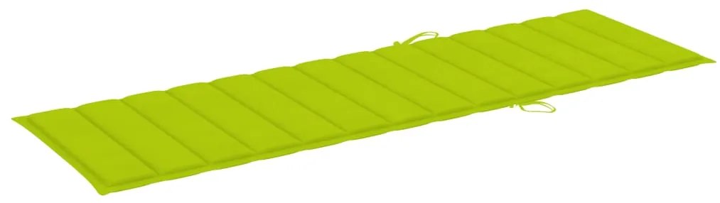vidaXL Ξαπλώστρα Διπλή από Εμποτ. Ξύλο Πεύκου & Φωτ. Πράσινα Μαξιλάρια