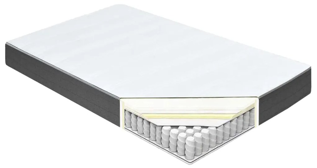 vidaXL Κρεβάτι Boxspring Σκούρο Γκρι 160 x 200 εκ. Υφασμάτινο