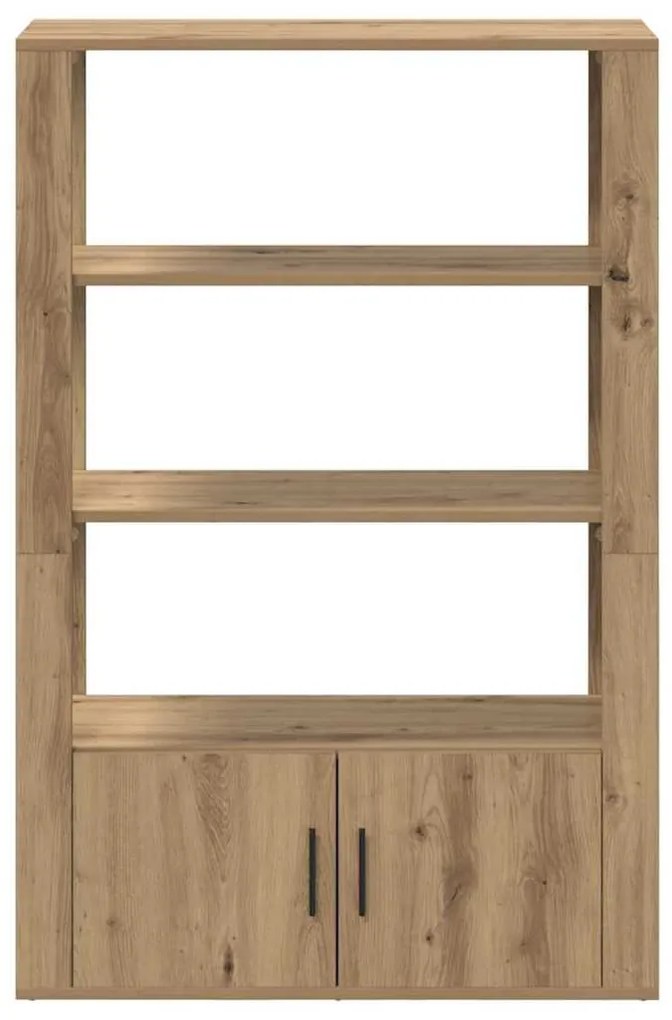 vidaXL Πλαϊνό γραφείο artisan δρυς 30 x 80 x 119.5 εκ