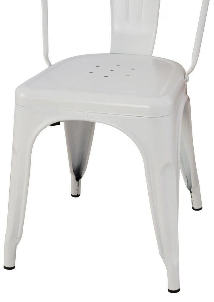Καρέκλα μεταλλική Melita-Pro λευκό ματ 44x47x84,5Υ εκ. 44x47x84.5 εκ.
