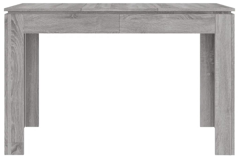 vidaXL Τραπεζαρία Γκρι Sonoma 120 x 60 x 76 εκ. από Επεξεργασμένο Ξύλο