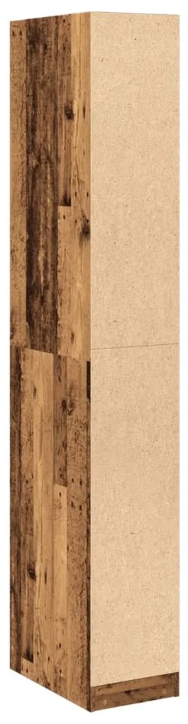 vidaXL Ντουλάπα Όψη Παλαιού Ξύλου 30x50x200 εκ. από Επεξεργασμένο Ξύλο