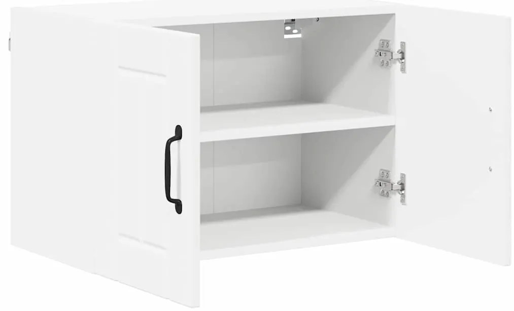 vidaXL Κρεμαστό ντουλάπι κουζίνας με ράφι Λευκό 60 x 31 x 40 εκ
