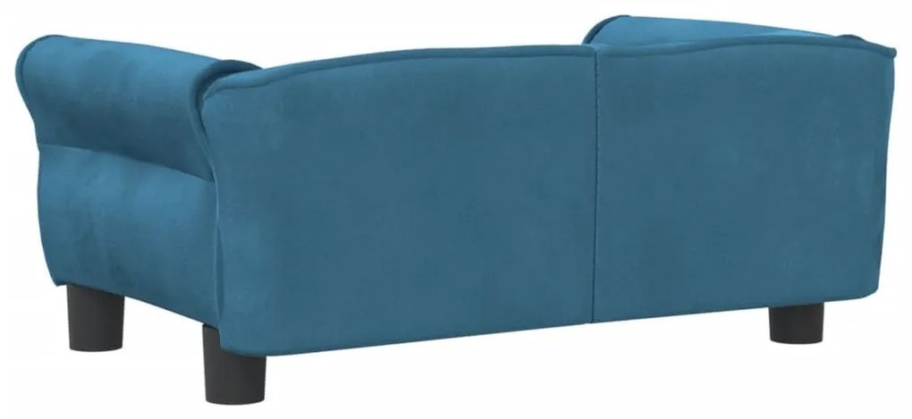 Κρεβάτι Σκύλου Μπλε 70 x 45 x 30 εκ. Βελούδινο - Μπλε