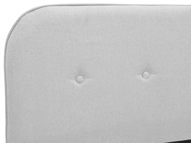 Κρεβάτι LumiLux pakoworld ύφασμα σε γκρι απόχρωση 100x200εκ