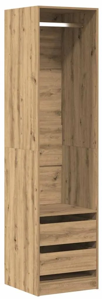 vidaXL Ντουλάπα Τεχνίτης Δρυς 50x50x200εκ από Επεξεργασμένο Ξύλο