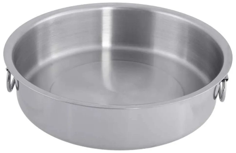 Ταψί Στρογγυλό ISF01104032 Φ32cm Inox 18/10 Isfa Metal Stainless Steel