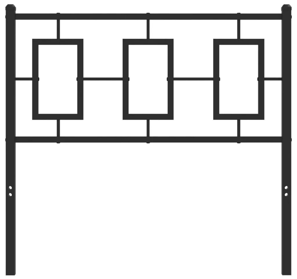vidaXL Κεφαλάρι Μαύρο 90 εκ. Μεταλλικό