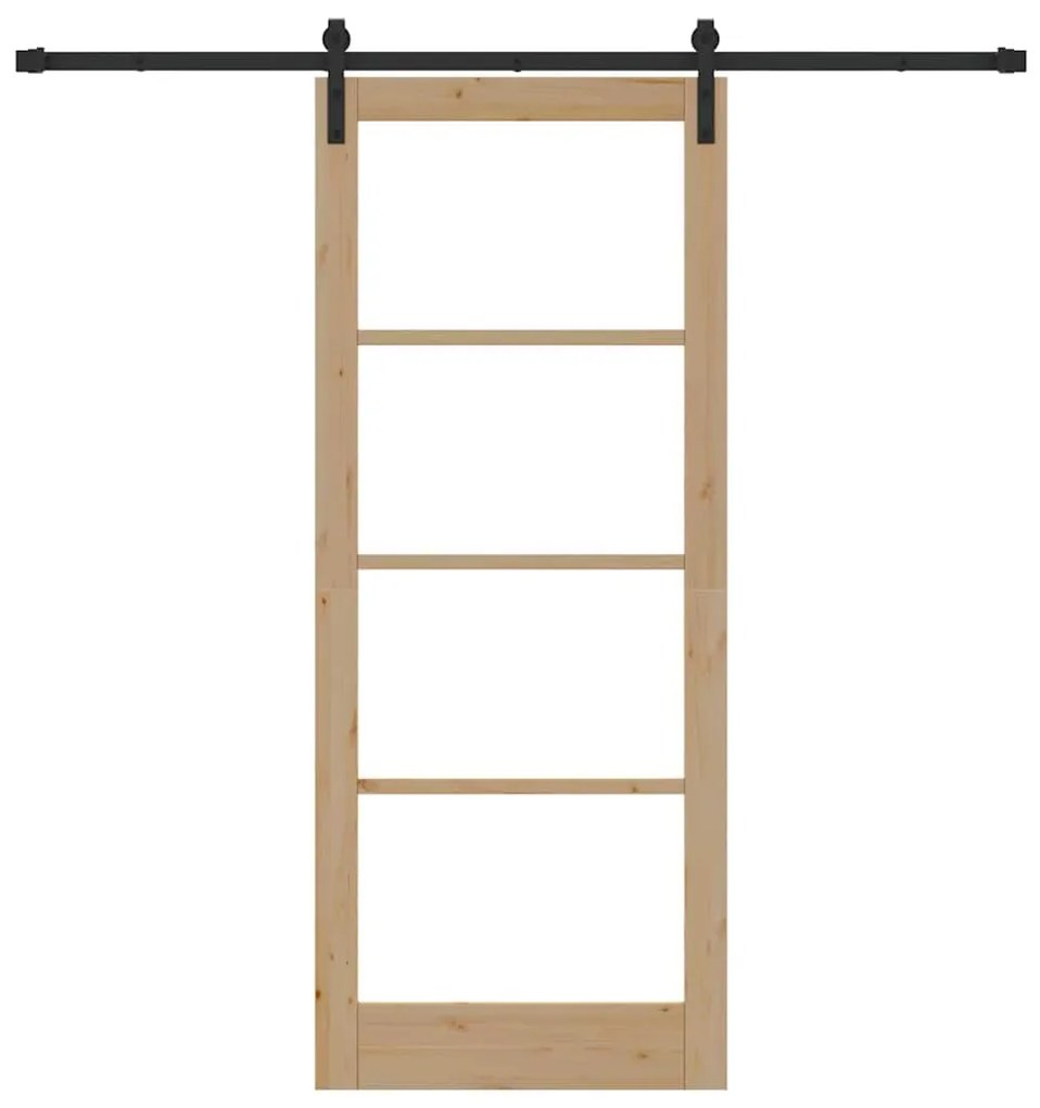 vidaXL Συρόμενη Πόρτα Άλλο ORKDAL Καφέ 86 x 211 cm