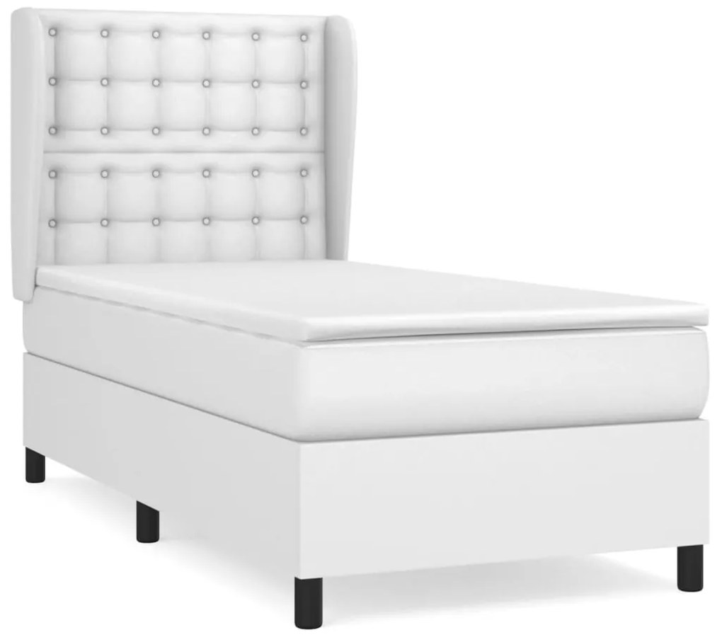 ΚΡΕΒΑΤΙ BOXSPRING ΜΕ ΣΤΡΩΜΑ ΛΕΥΚΟ 100X200ΕΚ.ΑΠΟ ΣΥΝΘΕΤΙΚΟ ΔΕΡΜΑ 3129016