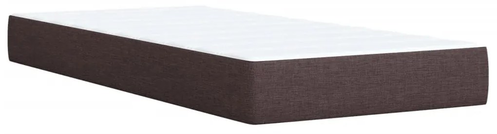 ΚΡΕΒΑΤΙ BOXSPRING ΜΕ ΣΤΡΩΜΑ ΣΚΟΥΡΟ ΚΑΦΕ 100X200 ΕΚ. ΥΦΑΣΜΑΤΙΝΟ 3287377