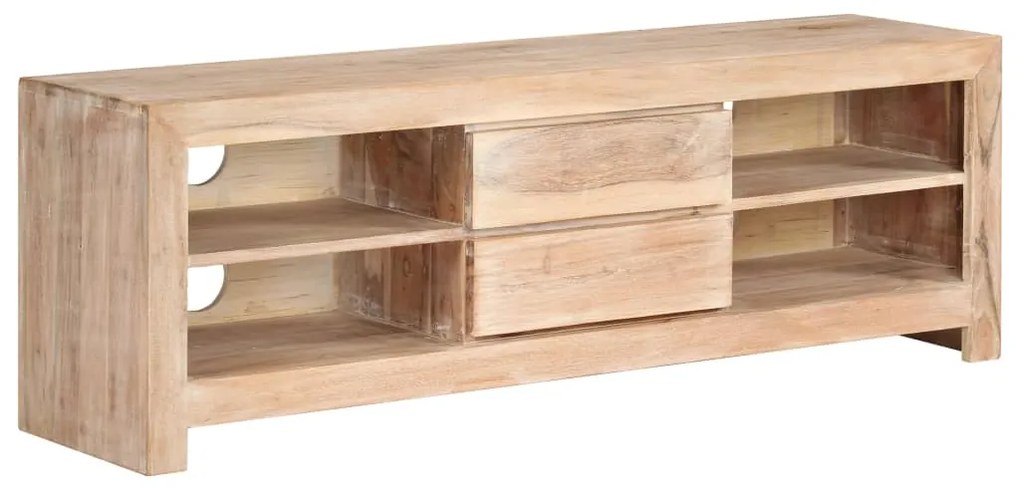 vidaXL Έπιπλο Τηλεόρασης Ανοιχτό Καφέ 120x30x40 εκ. Μασίφ Ξύλο Ακακίας