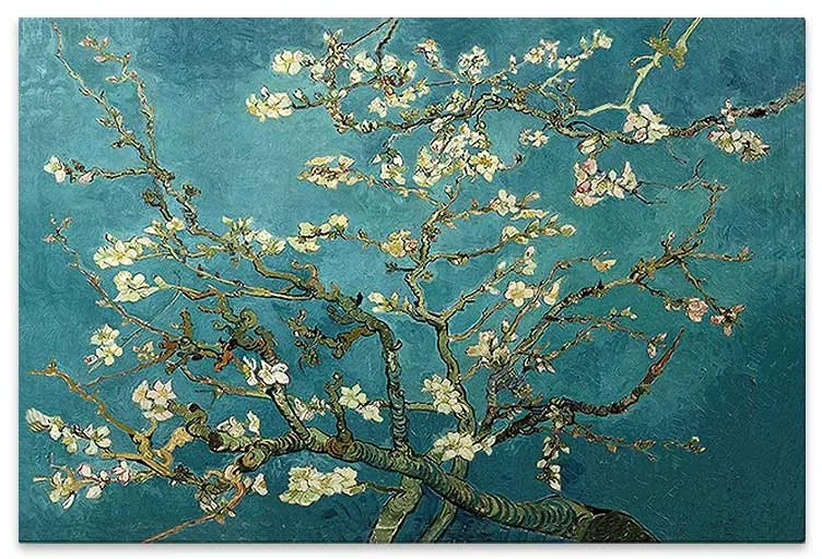 Πίνακας σε καμβά "Blooming Flowers" Megapap ψηφιακής εκτύπωσης 100x70x3εκ.-GP033-0072