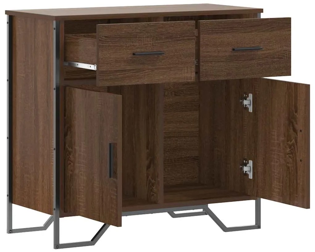 vidaXL Ντουλάπι Καφέ Δρυς 79,5x35,5x74,5 εκ. Επεξεργασμένο Ξύλο