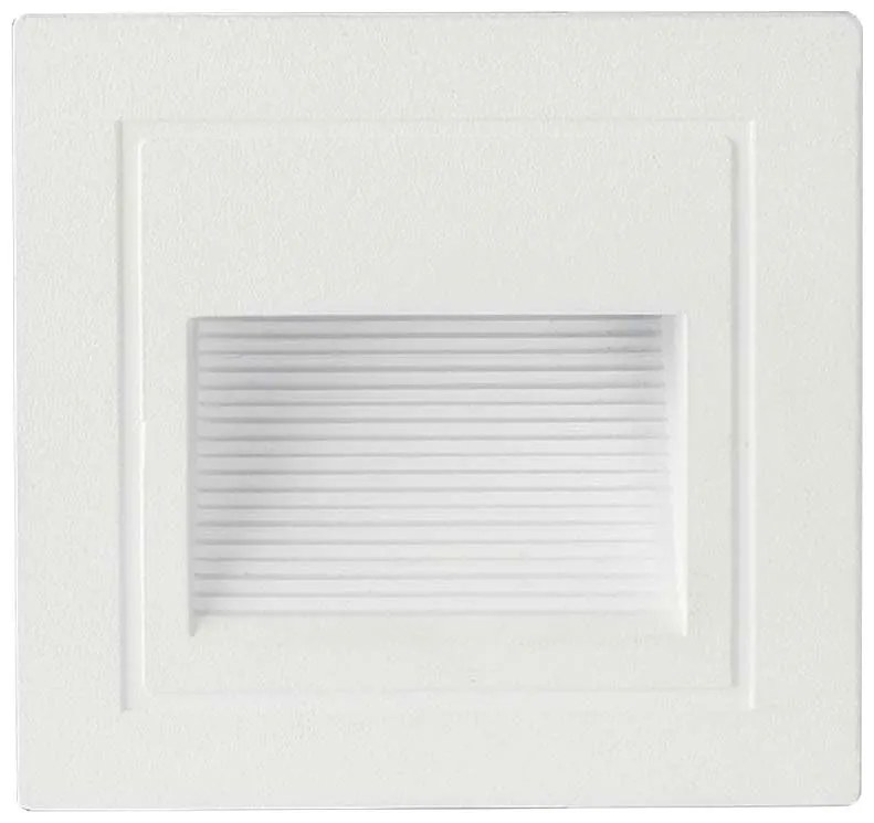 V-TAC Φωτιστικό για Σκαλοπάτια LED – Step Light LED 5W 230V 380lm 270° IP65 Τετράγωνο Ζεστό Λευκό Άσπρο Σώμα 10377