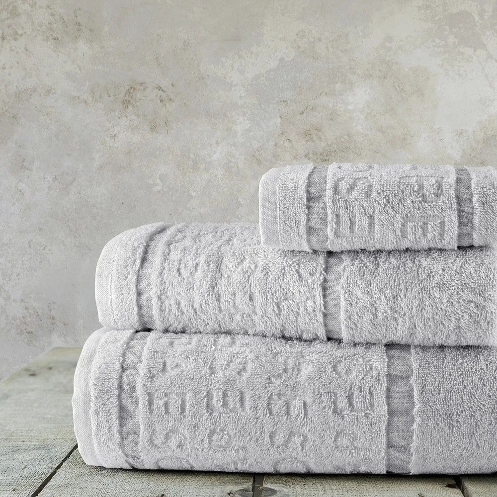 Πετσέτες Spa (Σετ 3τμχ) Grey Nima Σετ Πετσέτες 70x140cm 100% Βαμβάκι