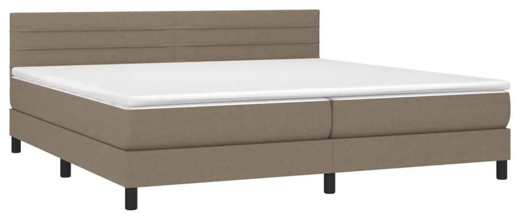 ΚΡΕΒΑΤΙ BOXSPRING ΜΕ ΣΤΡΩΜΑ TAUPE 200X200 ΕΚ. ΥΦΑΣΜΑΤΙΝΟ 3140165