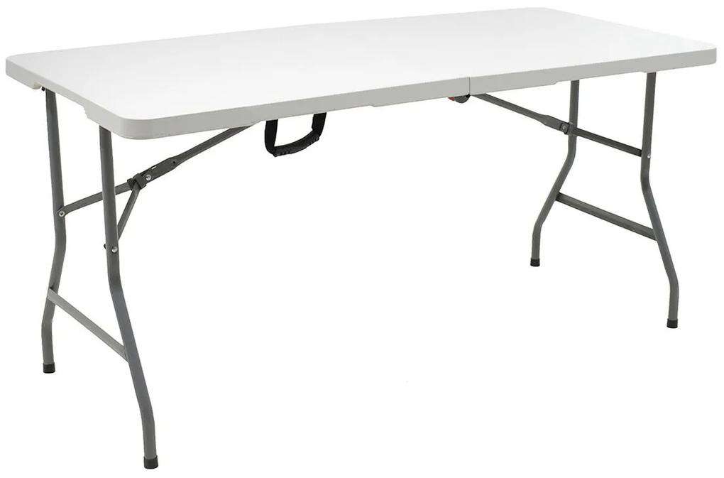 Τραπέζι catering Rodeo pakoworld πτυσσόμενο-βαλίτσα λευκό 183x76x74εκ