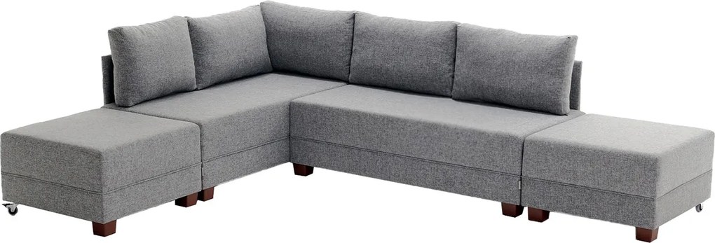 Corner Sofa-Bed Fly Corner Sofa Bed Left - Grey Grey