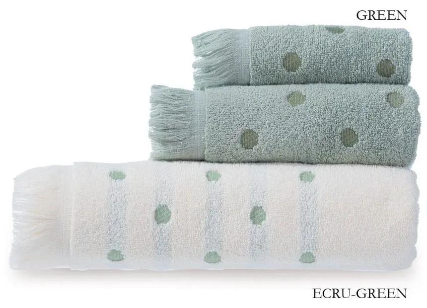 Πετσέτα Serendipity Ecru-Green Nef-Nef Σώματος 70x140cm 100% Βαμβάκι