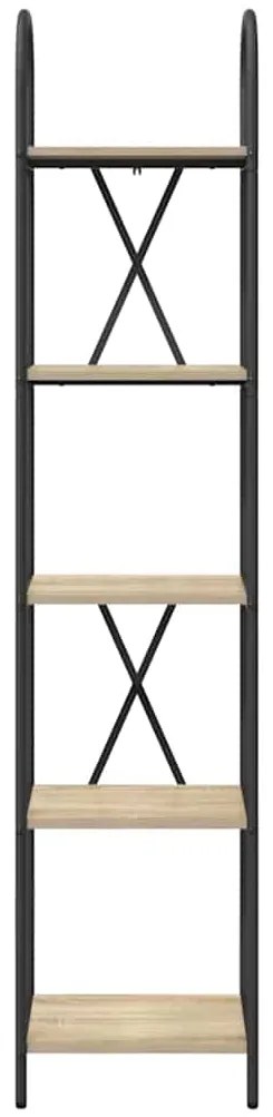 vidaXL Ράφι Βιβλίων Sonoma Δρυς 40 x 30 x 183 εκ Επεξεργασμένο ξύλο