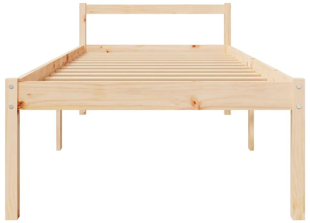 vidaXL Κρεβάτι Ηλικιωμένων 100 x 200 εκ. από Μασίφ Ξύλο Πεύκου