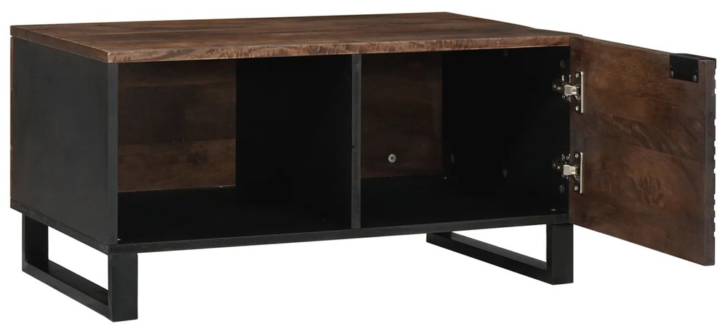 vidaXL Τραπεζάκι σαλονιού 80 x 50 x 40 cm - Μασίφ ξύλο μάνγκο & Κατασκευασμένο ξύλο