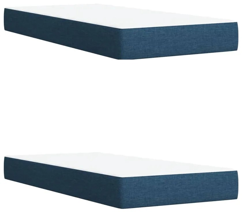 ΚΡΕΒΑΤΙ BOXSPRING ΜΕ ΣΤΡΩΜΑ ΜΠΛΕ 200X200 ΕΚ. ΥΦΑΣΜΑΤΙΝΟ 3291781