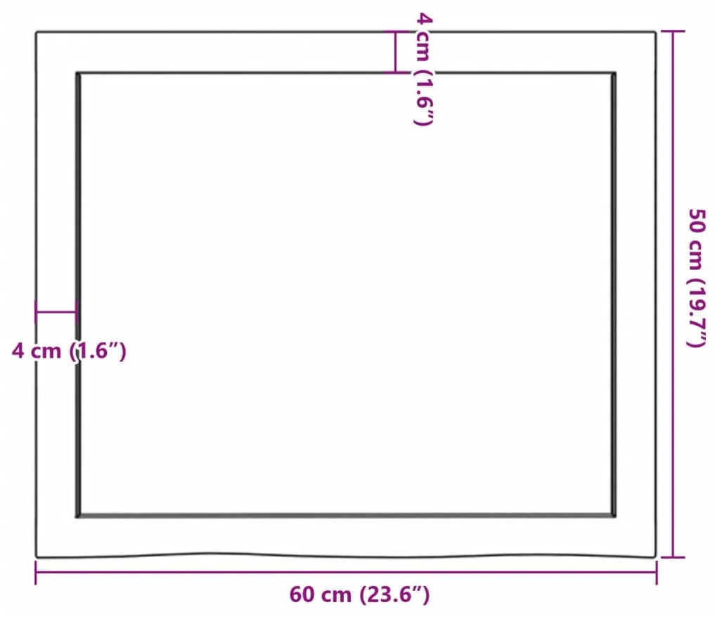 ΠΑΓΚΟΣ ΜΠΑΝΙΟΥ ΑΝ. ΚΑΦΕ 60X50X6 ΕΚ. ΑΠΟ ΕΠΕΞΕΡΓ. ΜΑΣΙΦ ΞΥΛΟ 3156109