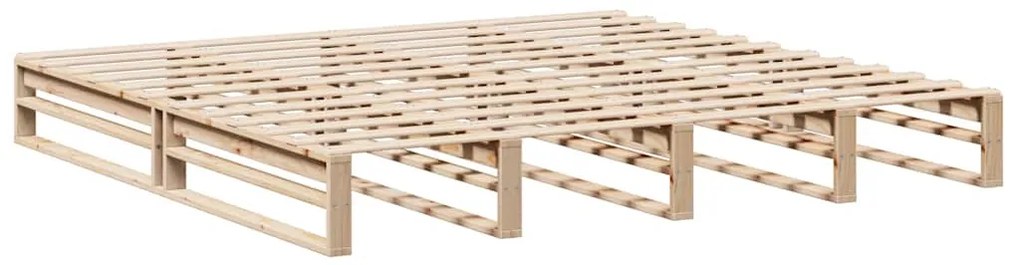 vidaXL Σκελετός Κρεβατιού Χωρίς Στρώμα 180x200 εκ Μασίφ Ξύλο Πεύκου