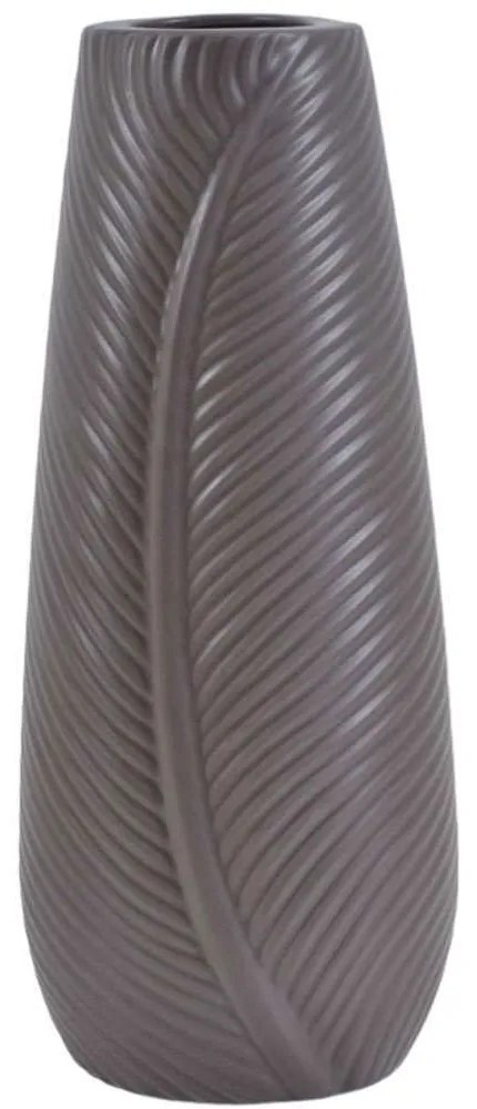 Βάζο Ανάγλυφο 832842 17x14,5x45,5cm Taupe Ankor Ceramic