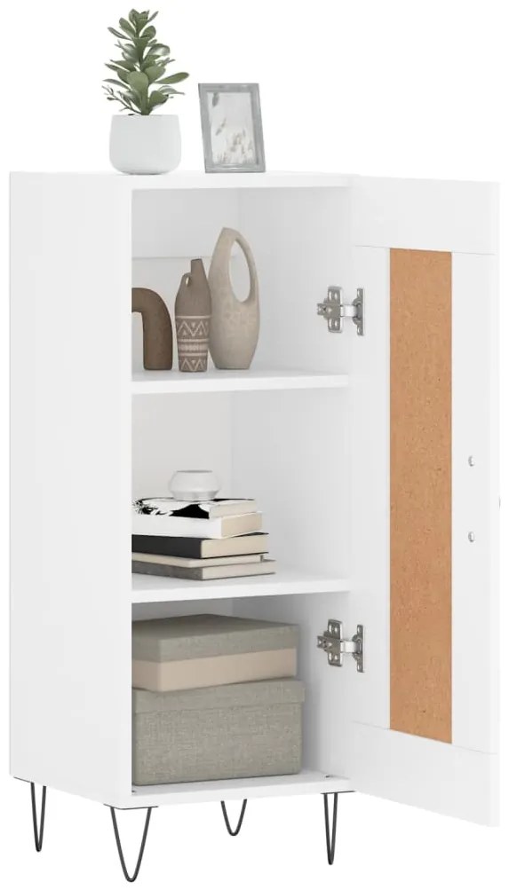 vidaXL Ντουλάπι Λευκό 34,5 x 34 x 90 εκ. από Επεξεργασμένο Ξύλο