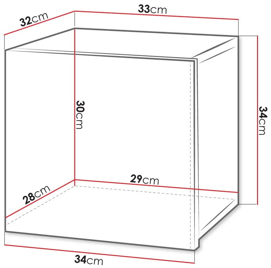 Κρεμαστό ντουλάπι Calabrini mini-Φυσικό