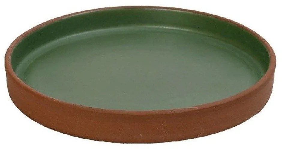 Πιάτο Ρηχό Aida Nordic HEV108K6 21x2,5cm Green-Brown Espiel Πηλός