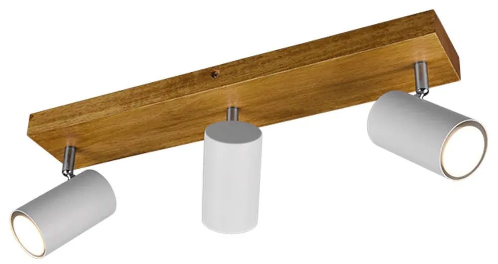 Φωτιστικό Οροφής - Σποτ Marley 812400331 3xGU10 35W 44x9x16cm White Mat Trio Lighting Metal,Wood