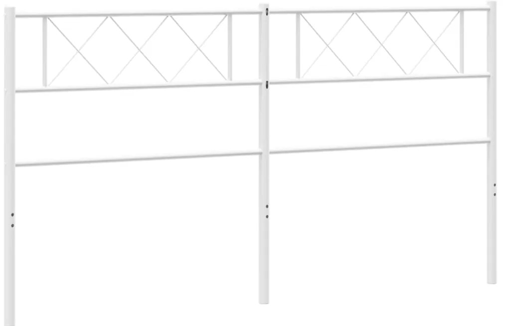 vidaXL Κεφαλάρι Λευκό 200 εκ. Μεταλλικό