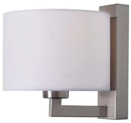 Απλίκα Τοίχου Aca Circe OD5612WN Nickel Satin/White