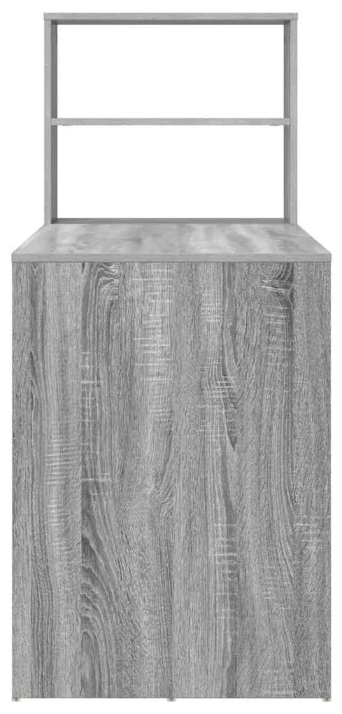 vidaXL Γραφείο Γκρι sonoma 113 x 54 x 120 εκ. Επεξεργασμένο ξύλο