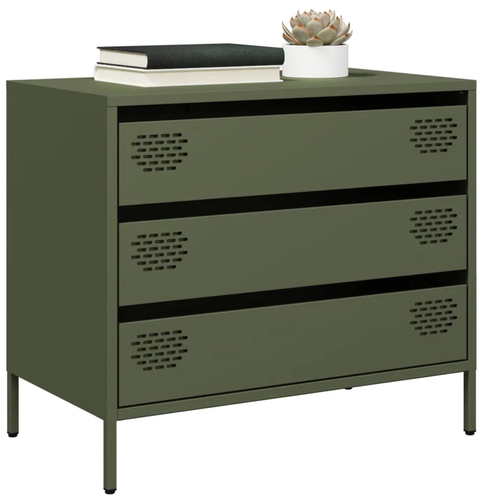 Ντουλάπι Λαδί 68x39x58,5 εκ. από Χάλυβα Ψυχρής Έλασης