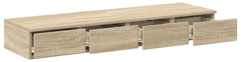 vidaXL Κομοδίνα με Συρτάρια Sonoma Oak 120x36.5x16.5 εκ Επεξεργασμένο Ξύλο