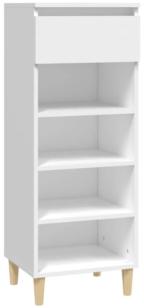 vidaXL Παπουτσοθήκη Λευκή 40 x 36 x 105 εκ. από Επεξεργασμένο Ξύλο