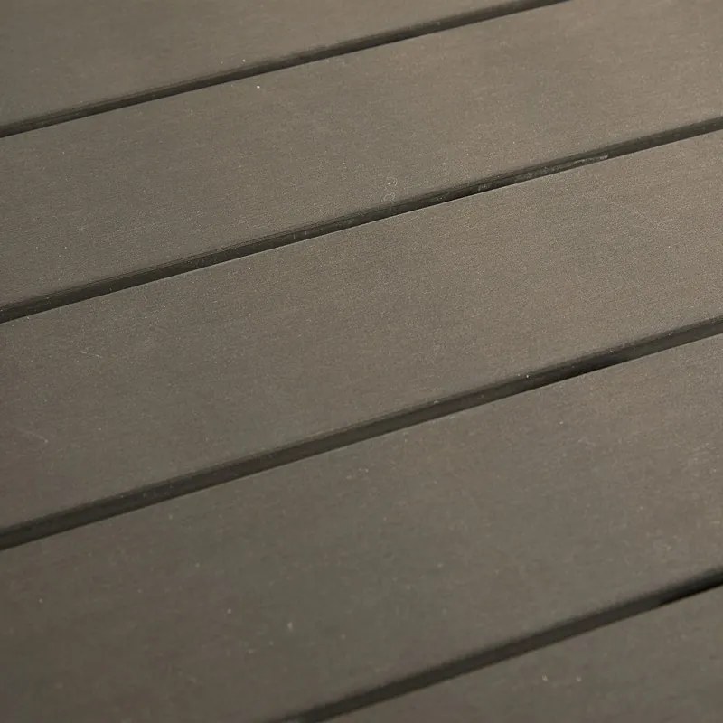 Τραπέζι Appa pakoworld αλουμίνιο και plywood σε ανθρακί απόχρωση Φ120x74εκ (1 τεμάχια)