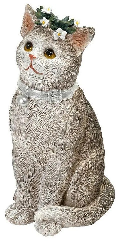 Διακοσμητική Φιγούρα Γάτα BOD121 8x6,8x14,3cm Grey Espiel Polyresin