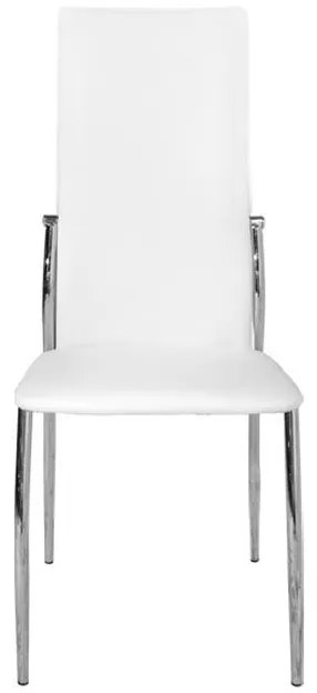 Σετ τραπεζαρίας C10062.01 5τμχ με Τραπέζι ALAN 120x70x75εκ. &amp; Καρέκλες KIM Λευκές