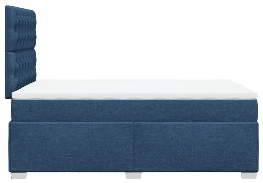 ΚΡΕΒΑΤΙ BOXSPRING ΜΕ ΣΤΡΩΜΑ ΜΠΛΕ 120X200 ΕΚ. ΥΦΑΣΜΑΤΙΝΟ 3290468