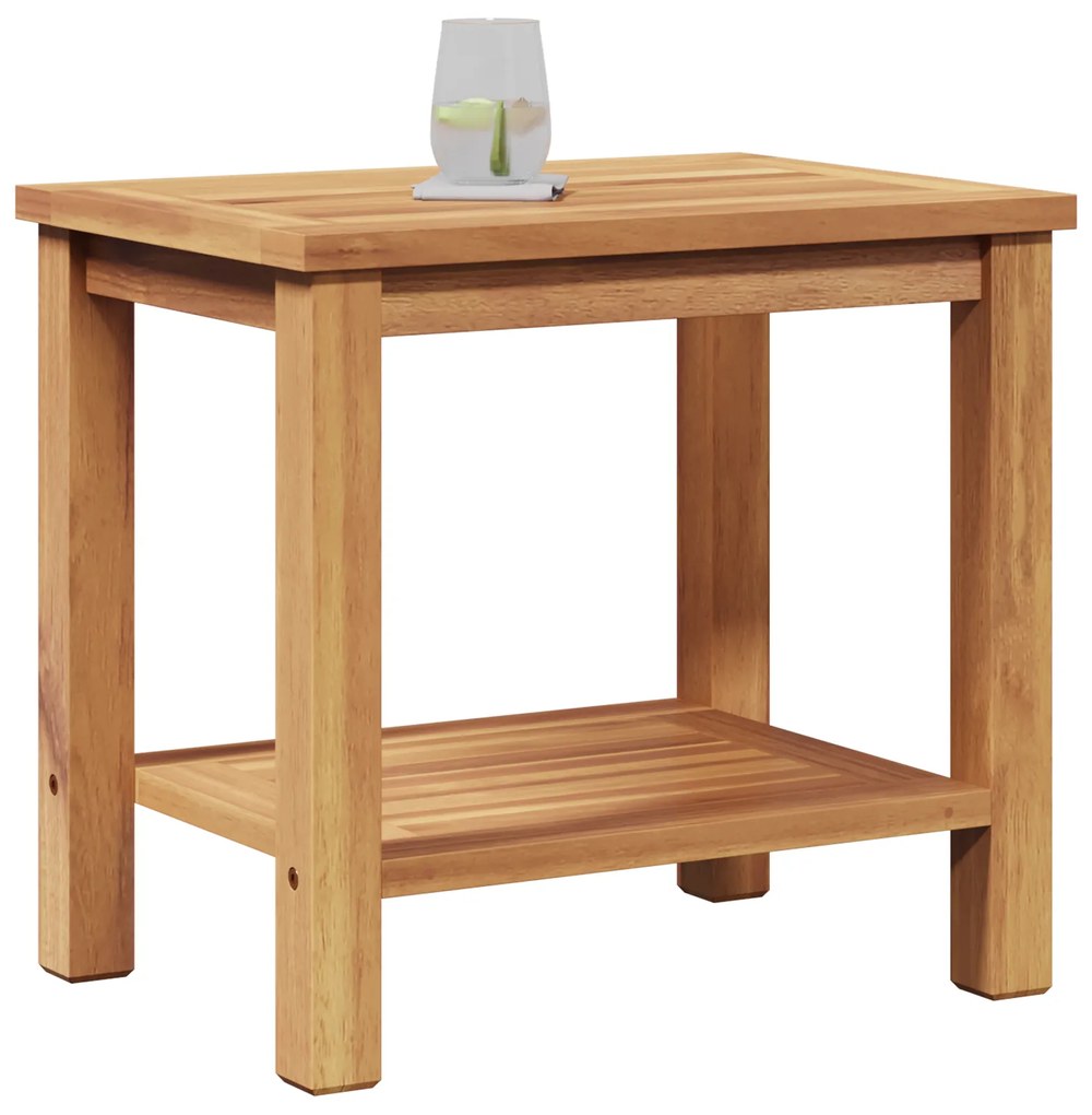 vidaXL Τραπεζάκι σαλονιού Καφέ 50 x 35 x 45 cm Μασίφ ξύλο teak