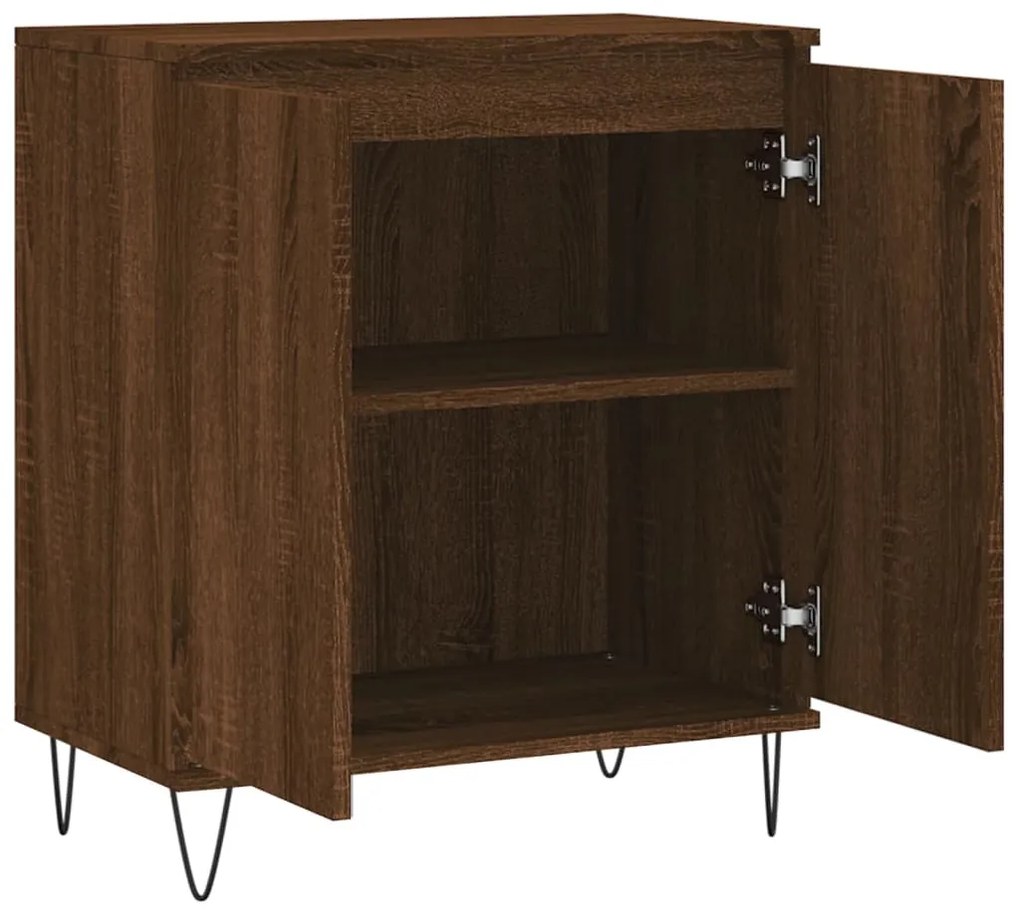 vidaXL Μπουφές Καφέ Δρυς 60x35x70 εκ. από Επεξεργασμένο Ξύλο