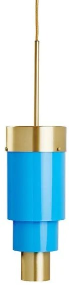 Κρεμαστό Φωτιστικό Οροφής LED 16W Dimmable Γυαλί Χρυσό Μέταλλο A-spire Ebb&amp;Flow-LA102003-Μπλε LA102003